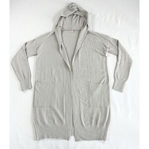 Altar'd State‎ Gray Hooded Cardigan Sweater Open Front Long Pocket Women's XS